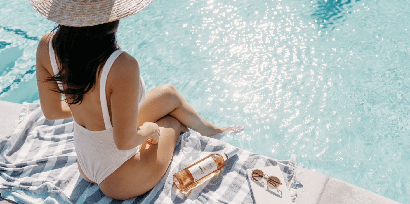 Woman By Pool